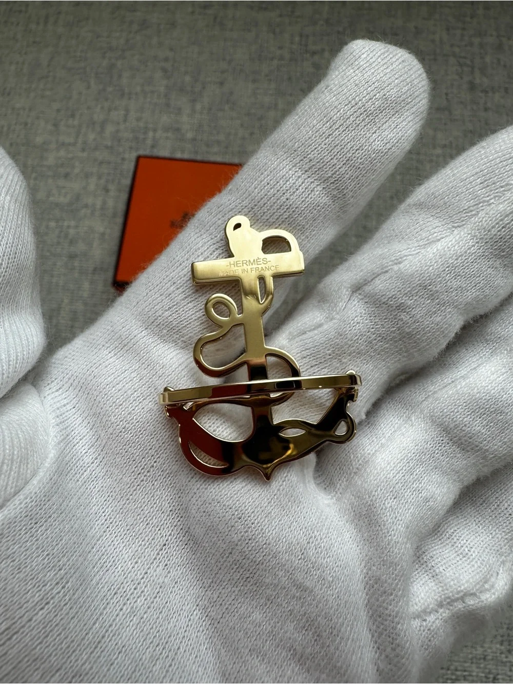 Hermes Ancre Marine scarf 70 ring